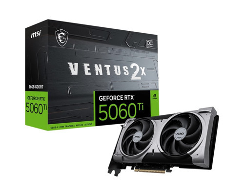 GeForce RTX 5060TI 16G VENTUS 2X PLUS GDDR7 128Bit DX12 DLSS 4 Gaming (Oyuncu) Ekran Kartı