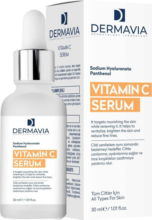 Aydınlatıcı Leke Karşıtı Vitamin C Serumu Parlak Dayanıklı Görünüm 30 Ml