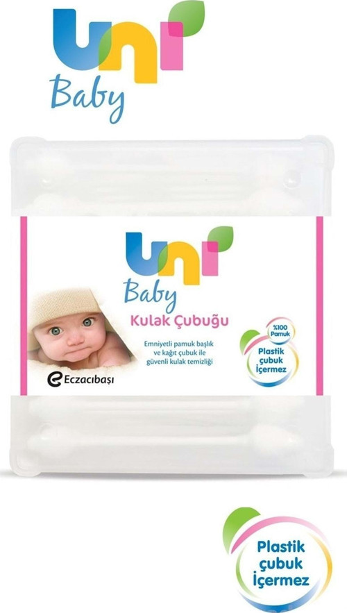 Bebekler İçin Emniyetli Kulak Temizleme Çubuğu 60 Adet