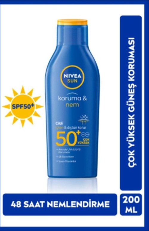 Sun Koruma & Nem 200 ml 50 Faktör Güneş Losyonu