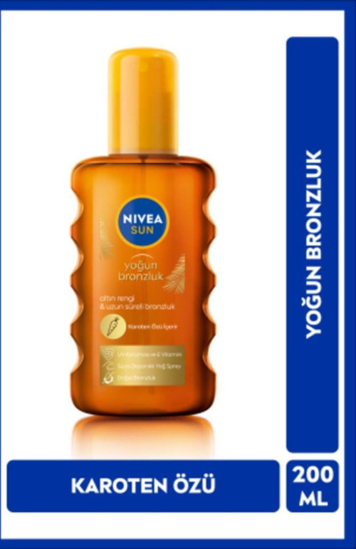 Sun Karoten Yoğun 200 ml 6 Faktör Bronzlaştırıcı Yağ
