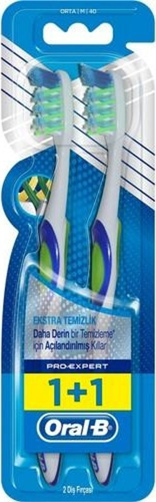 Diş Fırçası Pro-Expert Derinlenemesine Temizlik 40 Orta 1 Alana 1 Bedava Paketi