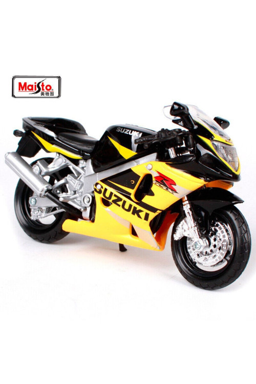 Suzuki Gsx R600 Diecast Model Motosiklet Dirt Bike Motocross 1:18 Ölçek Marka