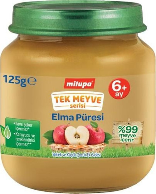 Elma Püresi Kavanoz 125 G 6+ Ay
