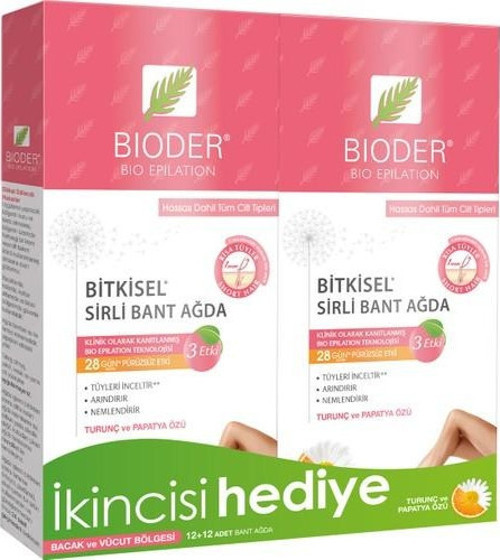 Bitkisel Sirli Bant Ağda Hassas Dahil Tüm Cilt Tipleri X