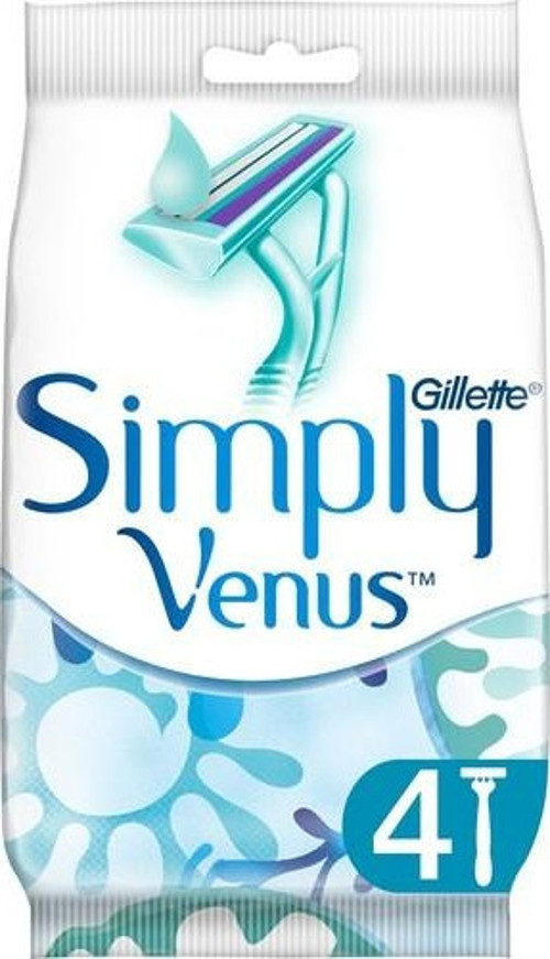Simply Venus 2 Kullan At Kadın Tıraş Bıçağı 4'Lü