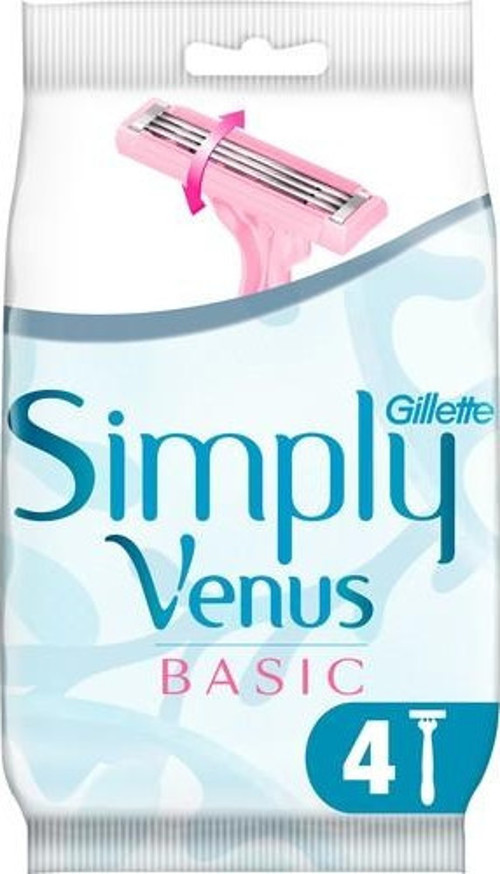 Simply Venus 3 Basic Tıraş Makinesi 4'Lü