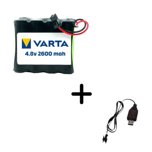 Eufy Rastar Uzaktan Kumandalı Varta Şarjlı Araba Pili 4.8V 2600MAH+USB Şarj Cihazı