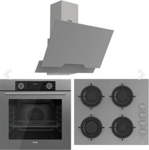 Fryart Hava Fritözü Fonksiyonlu Ankastre Set Gri (D065 + CS208 + XE63CPR)