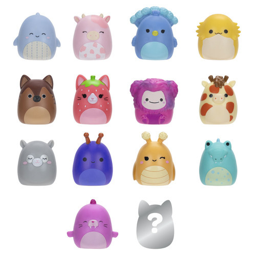 Squish-a-longs 14 Figür + Yüzük Set Seri 2 AL0066