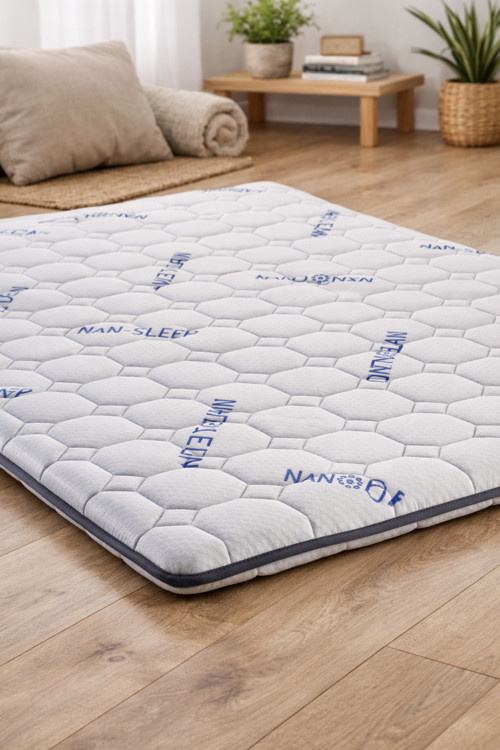 Nano 5cm Sünger Şilte 120x200 Ped Yatak Şiltesi Pedi Topper Katlanabilir Katlanır