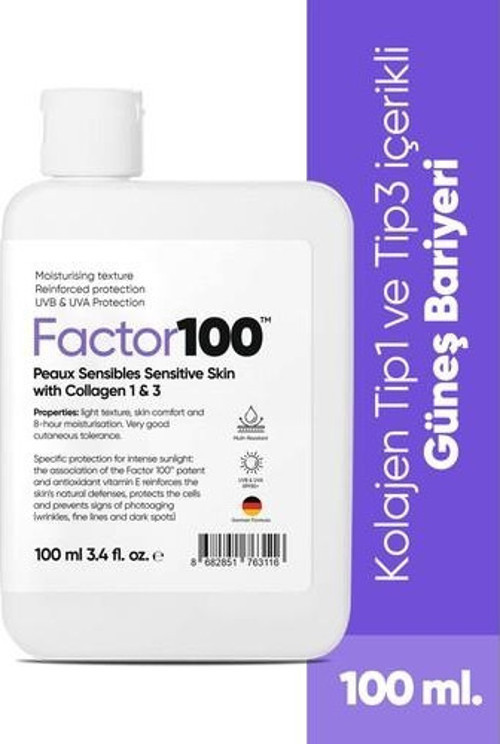 Fualab Factor100 Sun Screen Cream Spf50+Kolajen Içerikli Güneş Bariyeri