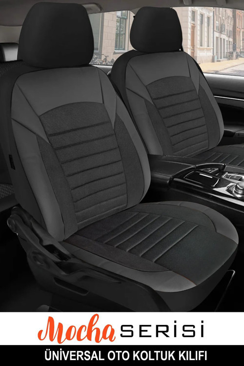 Tata Marina Uyumlu 5 Koltuk Tam Set Tay Tüyü Oto Koltuk Kılıfı Siyah