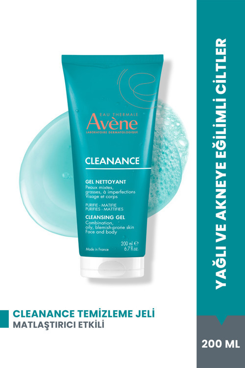 Cleanance Yağlı ve Akneye Eğilimli Ciltler için Matlaştırıcı Yüz Temizleme Jeli 200 ml