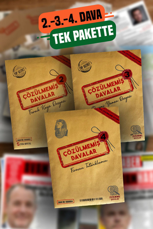 Dedektiflik Oyunu – Faruk Kaya Peyami Yaman Firavun Tutankhamon Cinayet Çözme Dosyaları