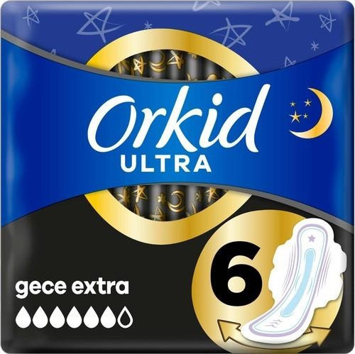 Ultra Extra Gece Extra 6 Adet Tekli Paket Hijyenik Ped