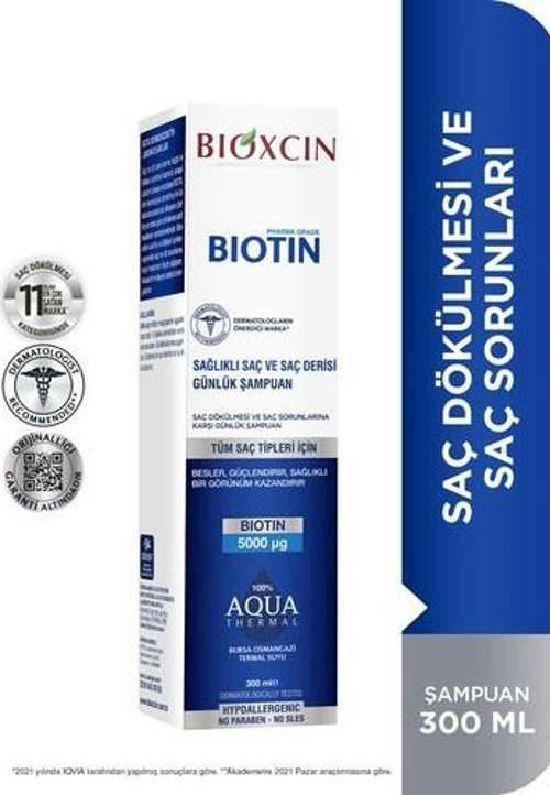 Biotin Şampuan 300 Ml | Tüm Saç Tipleri
