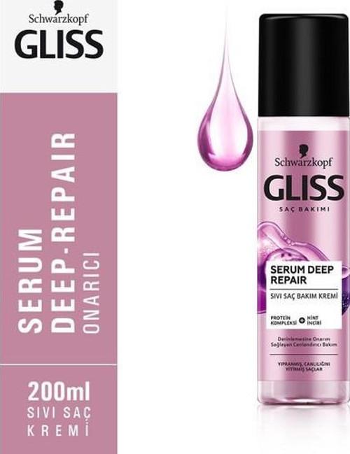 Serum Deep Repair Onarıcı Sıvı Saç Bakım Kremi - Protein Kompleksi Ve Hint İnciri İle 200 Ml