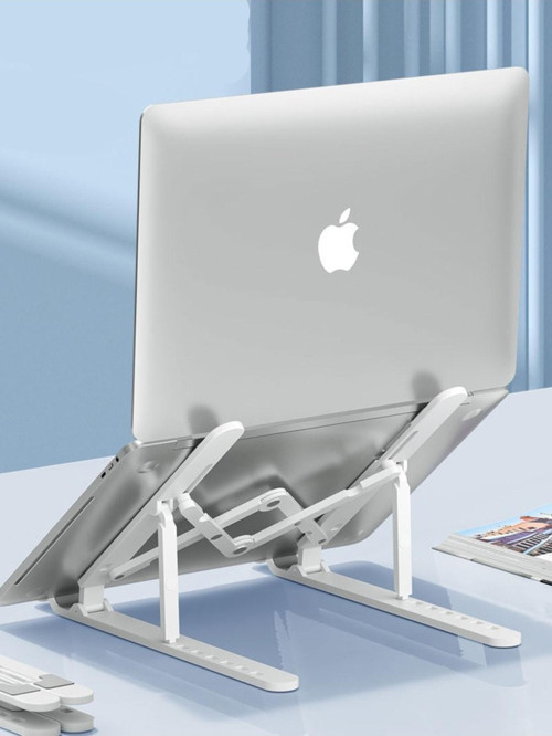 Laptop Standı Yükseklik Ayarlı Notebook Bilgisayar Tablet Standı Plastik Beyaz