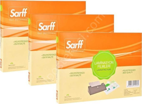250Micron A4(216X303) Parlak Laminasyon Filmi Şeffaf 50 Adet