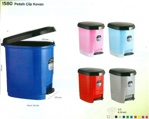 Çöp Kovası Pedallı Plastik 20 Lt. 152.1Kov.1580