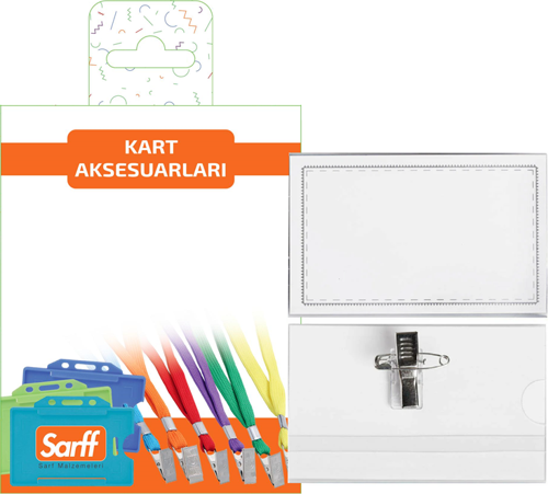 SARFF İĞNELİ KLİPSLİ PVC KOKART BLİSTER - 5ADET 3