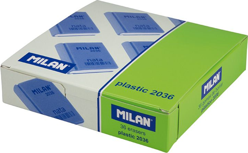 MILAN CPM2036 NATA® KİTAP ŞEKLİNDE PLASTİK SİLGİ - 36ADET