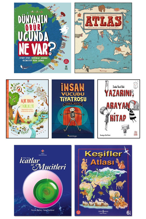 Domingo Yayınevi Atlas Kıtalar Denizler Ve Kültürler Arası Rehber Dünyanın Öbür Ucunda Ne Var? İnsan Vücudu Tiyatrosu