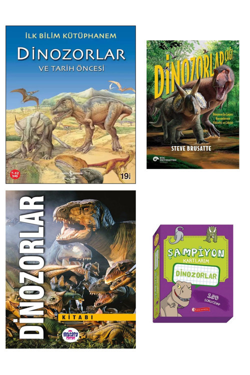 İş Bankası Kültür Yayınları Dinozorlar Ve Tarih Öncesi Dinozorlar Çağı Şampiyon Kartlarım Dinozorlar Dinozorlar Kitabı Bilim