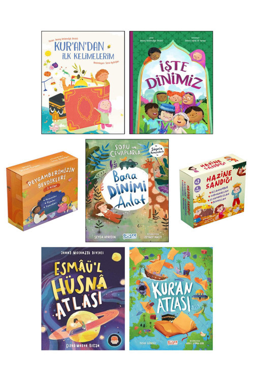 Puset Kitap Kurandan İlk Kelimelerim İşte Dinimiz Kuran Atlası Esmaül Hüsna Atlası Bana Dinimi Anlat Hazine Sand