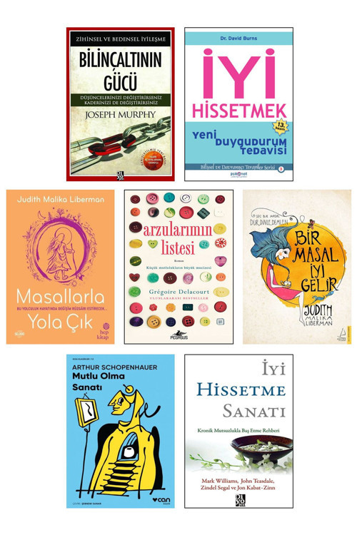 Destek Yayınları Masallarla Yola Çık Mutlu Olma Sanatı İyi Hissetme Sanatı Terapi Kişisel Gelişim Kitapları Seti 7Li