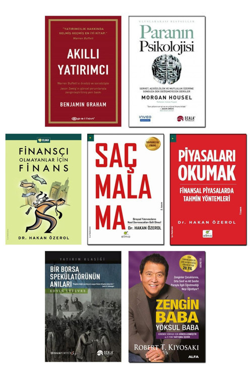 Elma Yayınevi Akıllı Yatırımcı + Paranın Psikolojisi + Finansçı Olmayanlar İçin Finans Saçmalama Piyasaları Okumak