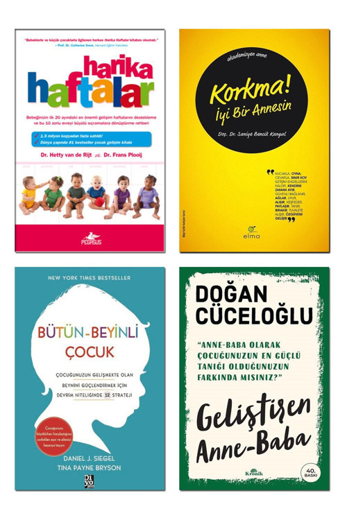Elma Yayınevi Korkma İyi Bir Annesin Bütün Beyinli Çocuk Geliştiren Anne Baba Doğan Cüceloğlu Harika Haftalar