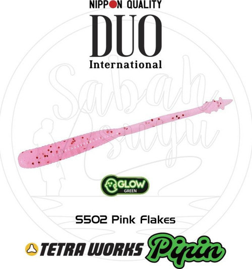 Tetra Works Pipin LRF Silikon 45mm. S502 Pink Flakes