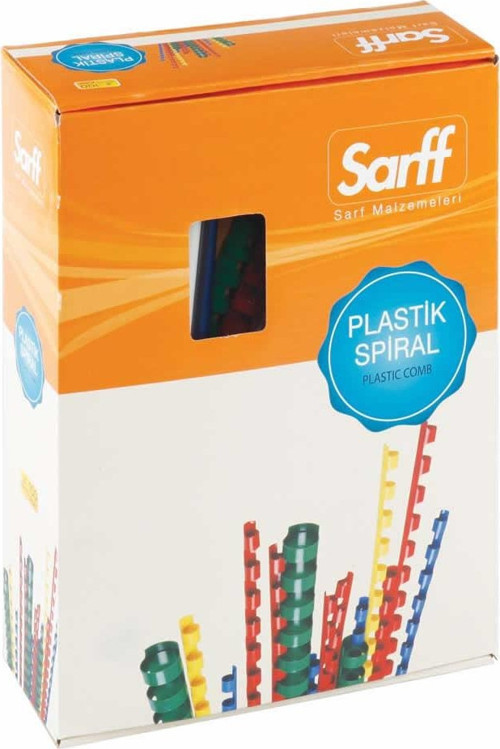 28mm.KIRMIZI DELUX Plastik Spiral 50 Adet.