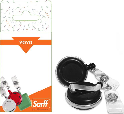 YUVARLAK KANCALI LÜX SİYAH YOYO BLİSTER - 2ADET