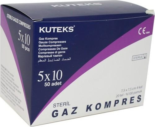 Gaz Kompres Steril 5X10'Lu