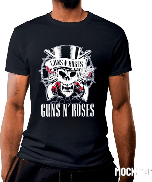 GUNS N ROSES Oversize Özel Tasarım %100 Pamuklu T-Shirt