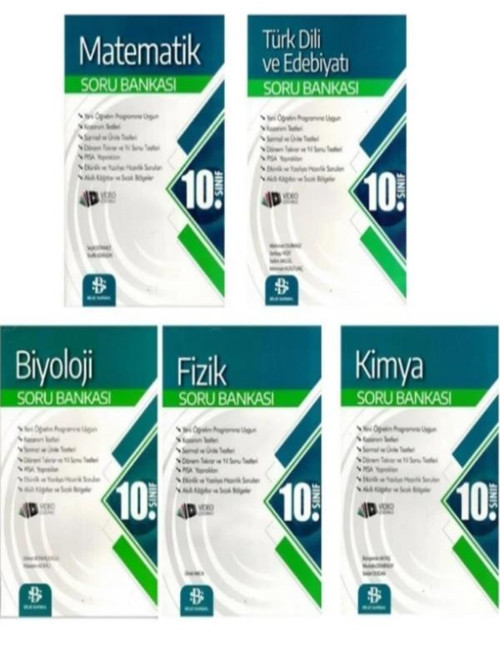 Bilgi Sarmal 10. Sınıf Sayısal Dersler Soru Bankaları Seti 4 Kitap