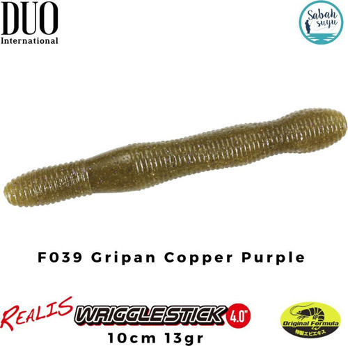 Realis Wriggle Stick 4" 10cm 13gr F039 Gripan Copper Purple
