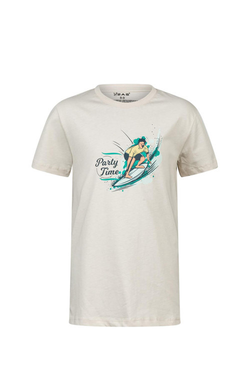 Aja Çocuk Baskılı T-Shirt Kum 216