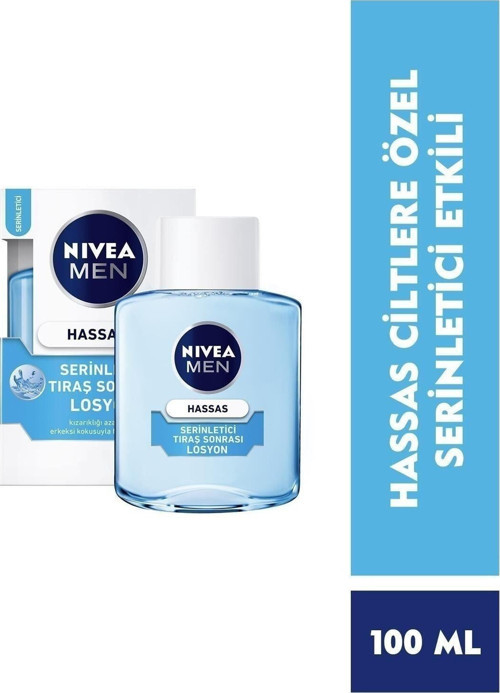 Men Hassas Serinletici Tıraş Sonrası Losyon 100ml, Hassas Ciltler,alkolsüz Formül, Hızlı Emilir