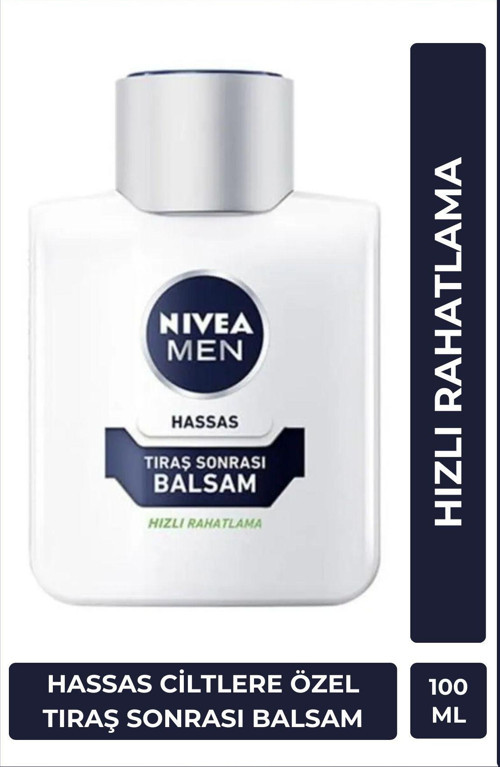MEN Erkek Tıraş Sonrası Balsam 100ml, Hassas Ciltlere Özel Hızlı Rahatlatma, Konforlu Tıraş Deneyimi