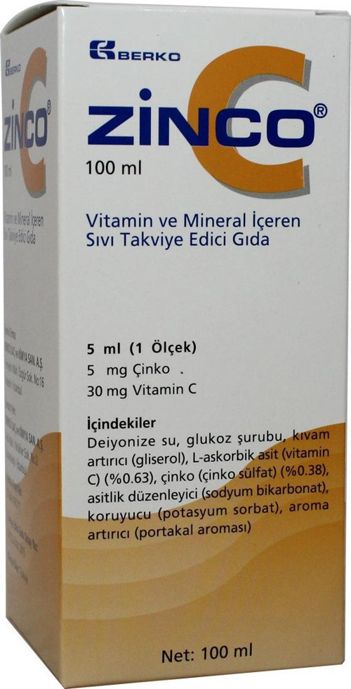 Zinco C 5 Mg Şurup