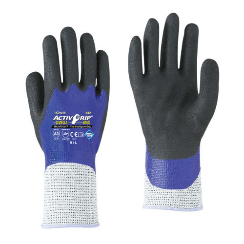 -AG OmegaMax542 ActivGrip™ HPPE Astar Üzerine MicroFinish® Nitril Kaplı İş Eldiveni