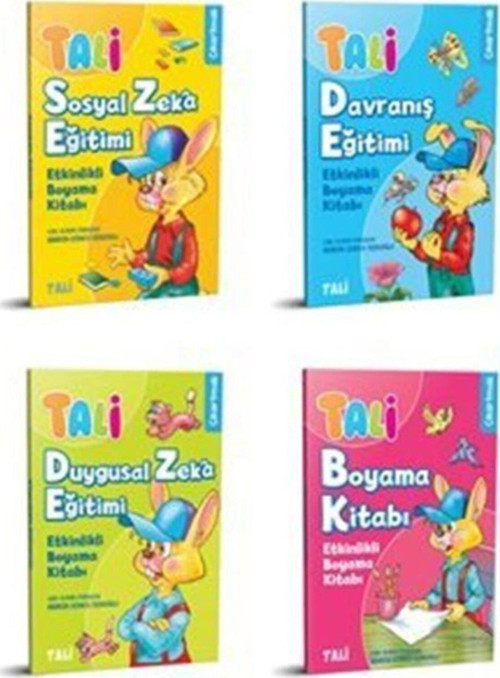 Tali Etkinlikli Boyama Seti (4 Kitap)