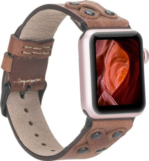 Apple Watch Uyumlu Deri Kordon Cross 42-44-45mm BT TN02