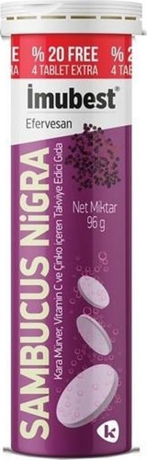 Sambucus Nigra & Vitamin C & Çinko 24 Efervesan Tablet