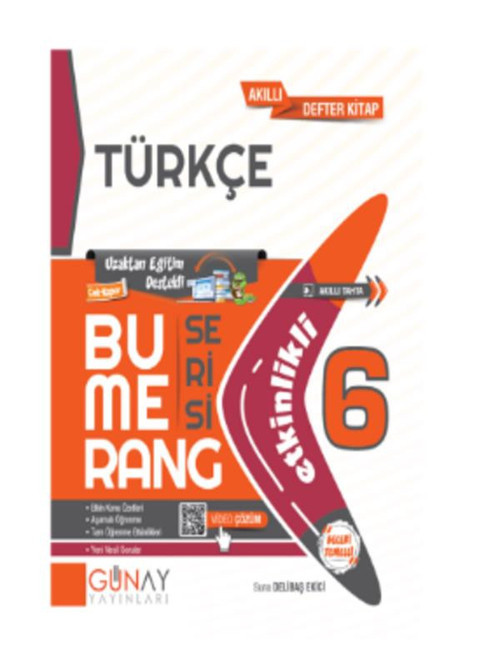 Günay Yayınları 6. Sınıf Türkçe Etkinlikli Bumerang Serisi