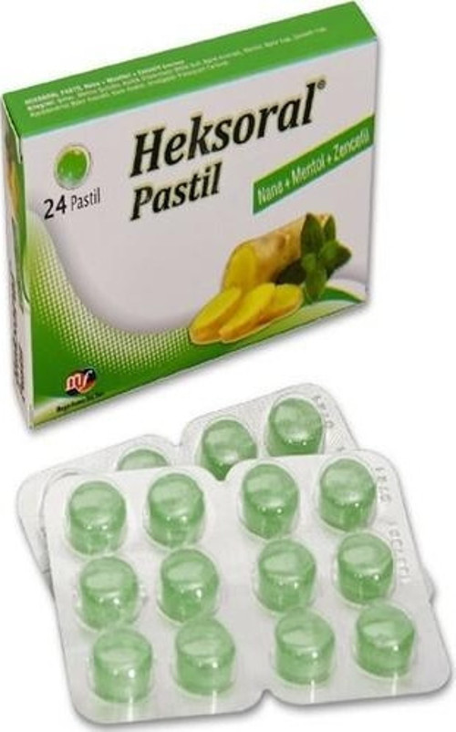 Mf Heksoral Pastil Nane + Mentol + Zencefil